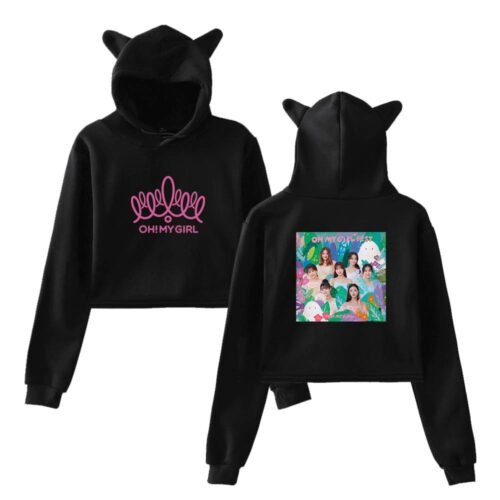 Oh My Girl Cropped Hoodie #2