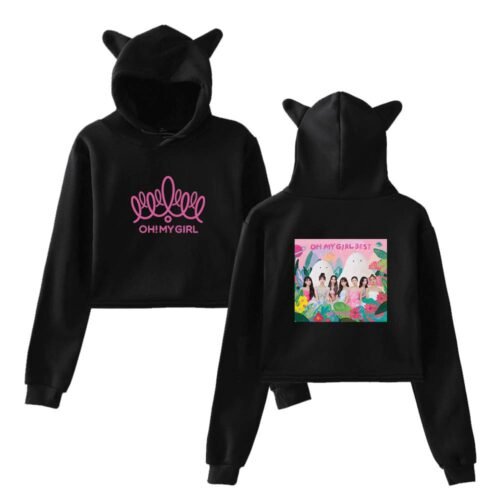 Oh My Girl Cropped Hoodie #4